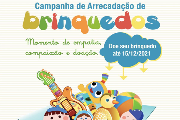 Campanha de Doação de Brinquedos - Colégio Le Perini. Educação Infantil e Ensino Fundamental. Indaiatuba, SP