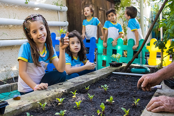 Mos na terra, corao na natureza! - Colgio Le Perini. Educao Infantil e Ensino Fundamental. Indaiatuba, SP