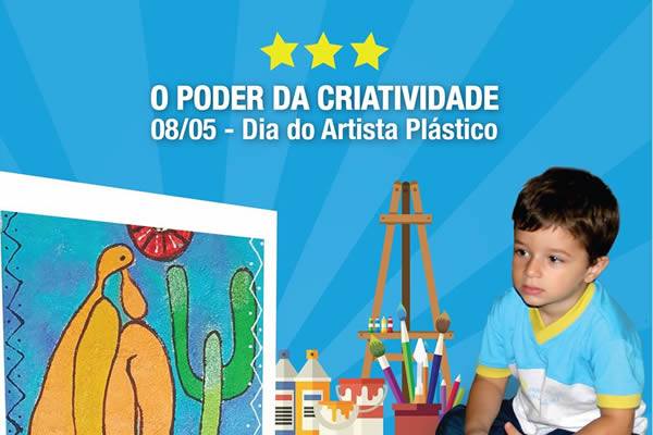 08/05 - Dia do Artista Plástico - Colégio Le Perini. Educação Infantil e Ensino Fundamental. Indaiatuba, SP