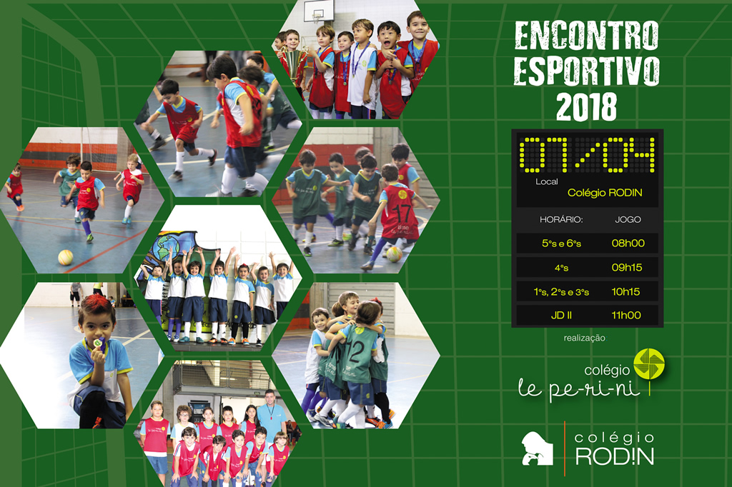 Encontro Esportivo 2018 - Colégio Le Perini. Educação Infantil e Ensino Fundamental. Indaiatuba, SP