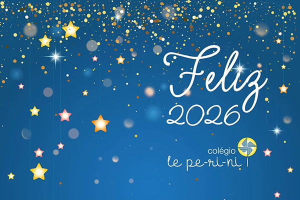 Feliz Ano Novo! - Col�gio Le Perini. Educa��o Infantil e Ensino Fundamental. Indaiatuba, SP
