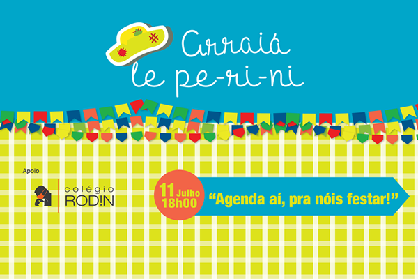 Arraiá Le Perini 2020 - Convite - Colégio Le Perini. Educação Infantil e Ensino Fundamental. Indaiatuba, SP